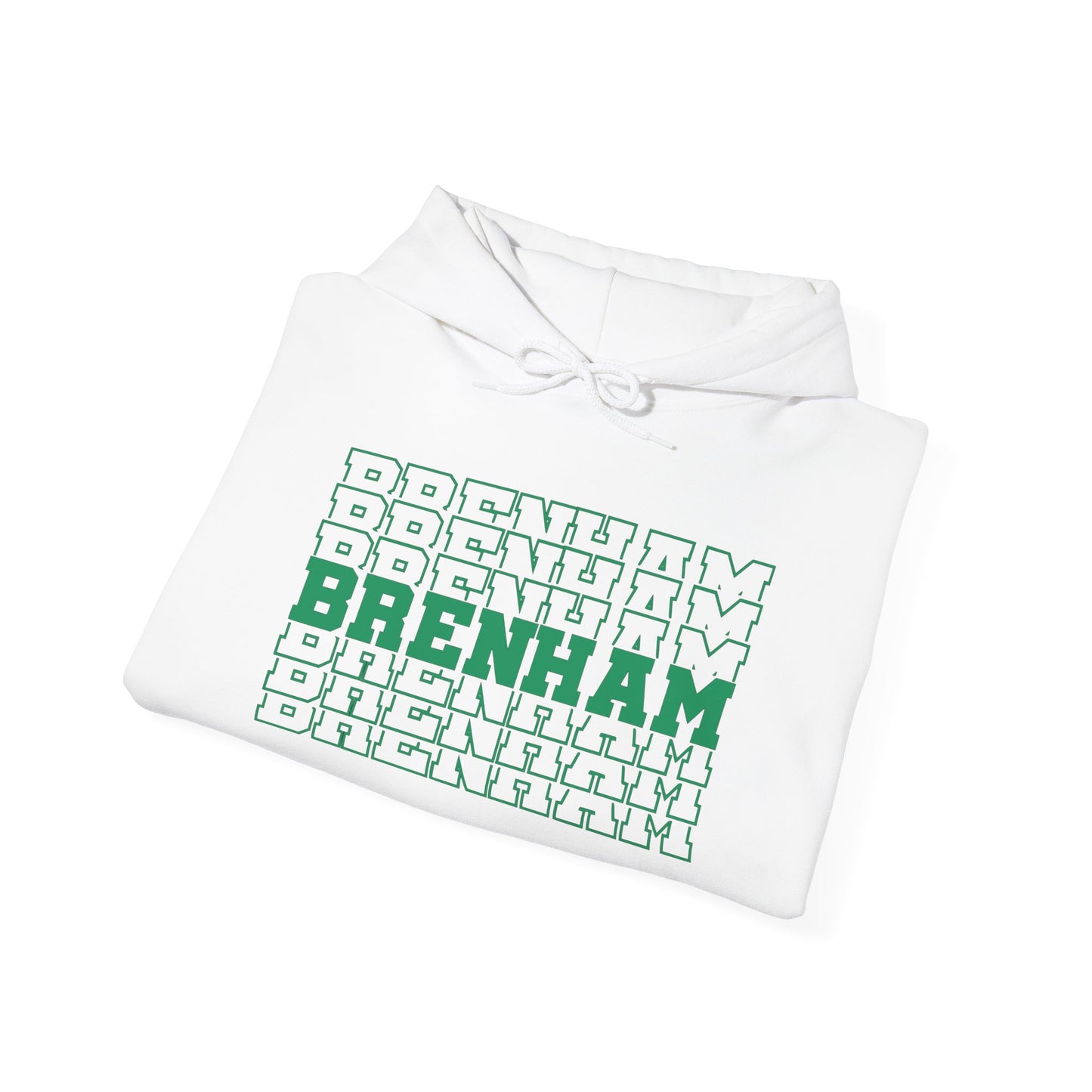 Brenham (Stacked) Adult Heavy Blend™ Hooded Sweatshirt