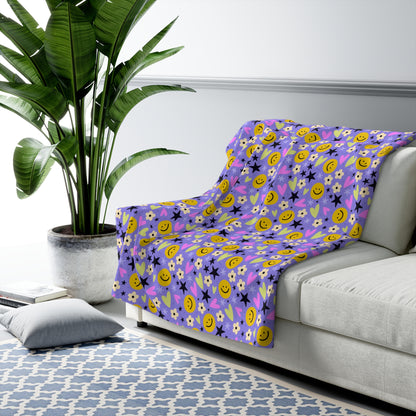 Happy Little Things Fleece Blanket