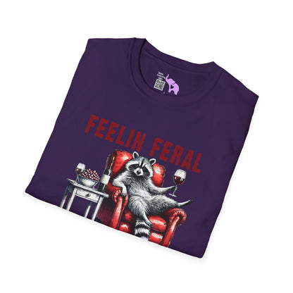 Feelin Feral (Racoon) Adult T-shirt