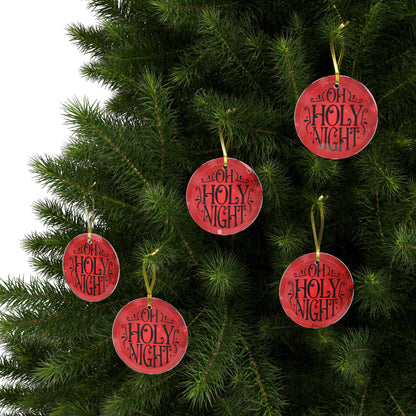 O Holy Night 2 Glass Ornament