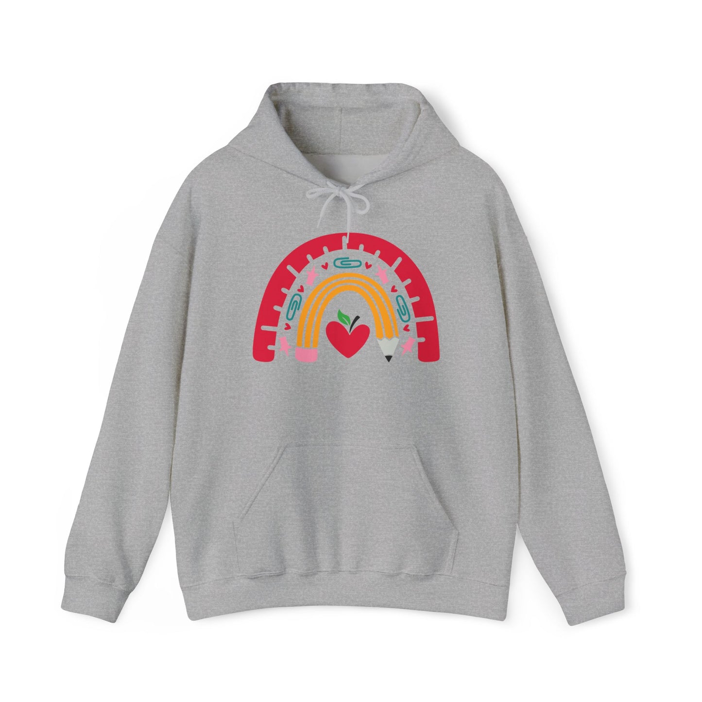 Rainbow Teacher Heavy Blend™ Hooded Sweatshirt