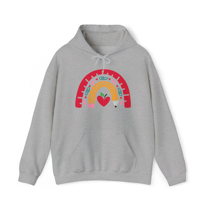 Rainbow Teacher Heavy Blend™ Hooded Sweatshirt
