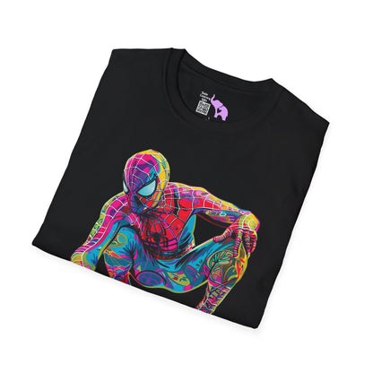 Colorful Spiderman Adult T-shirt