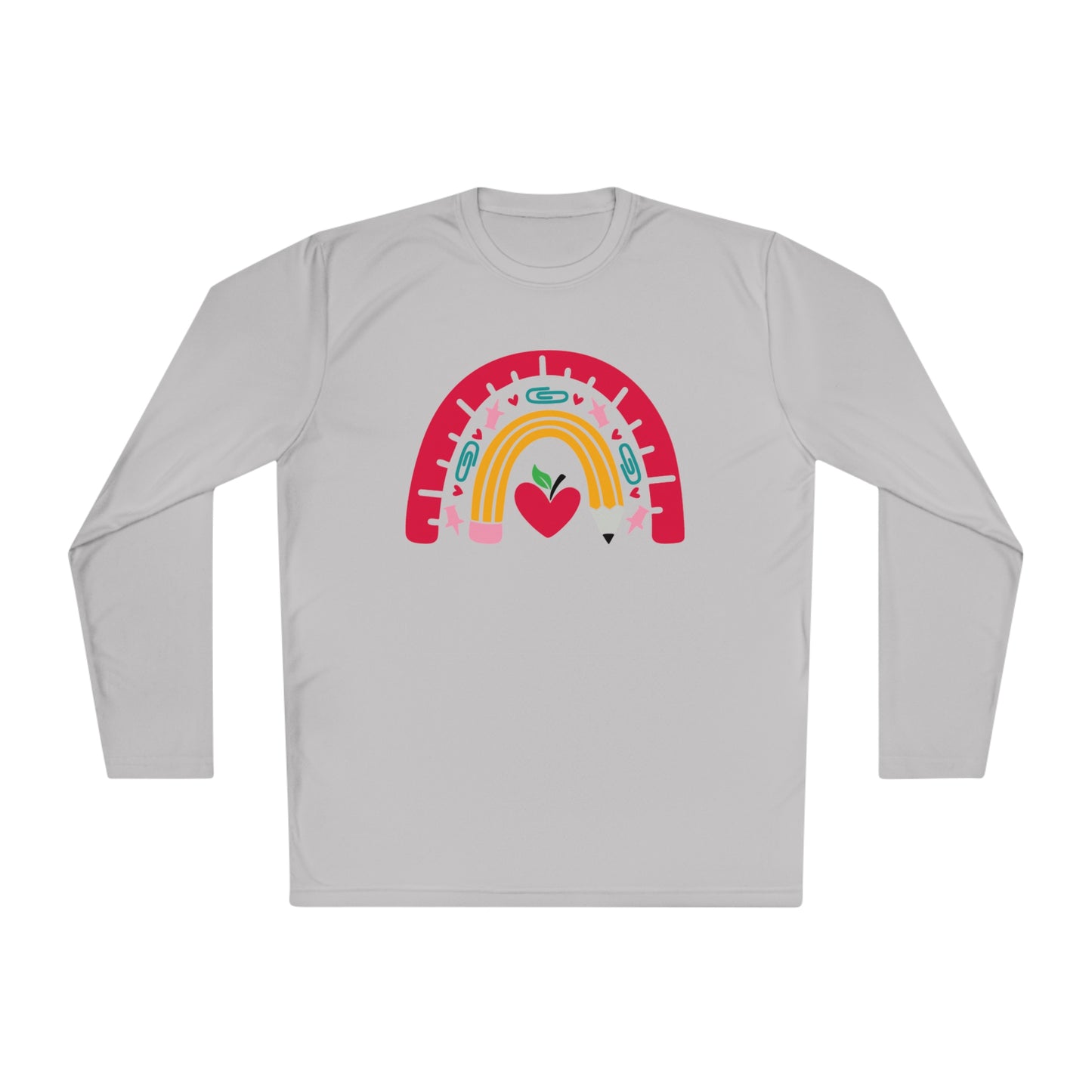 Rainbow Teacher Adult Long Sleeve Tee