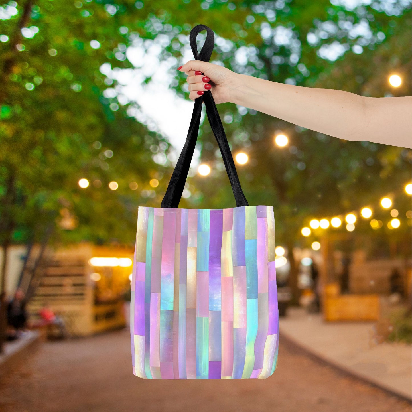 Enchanted Mosaic Canvas Tote Bag