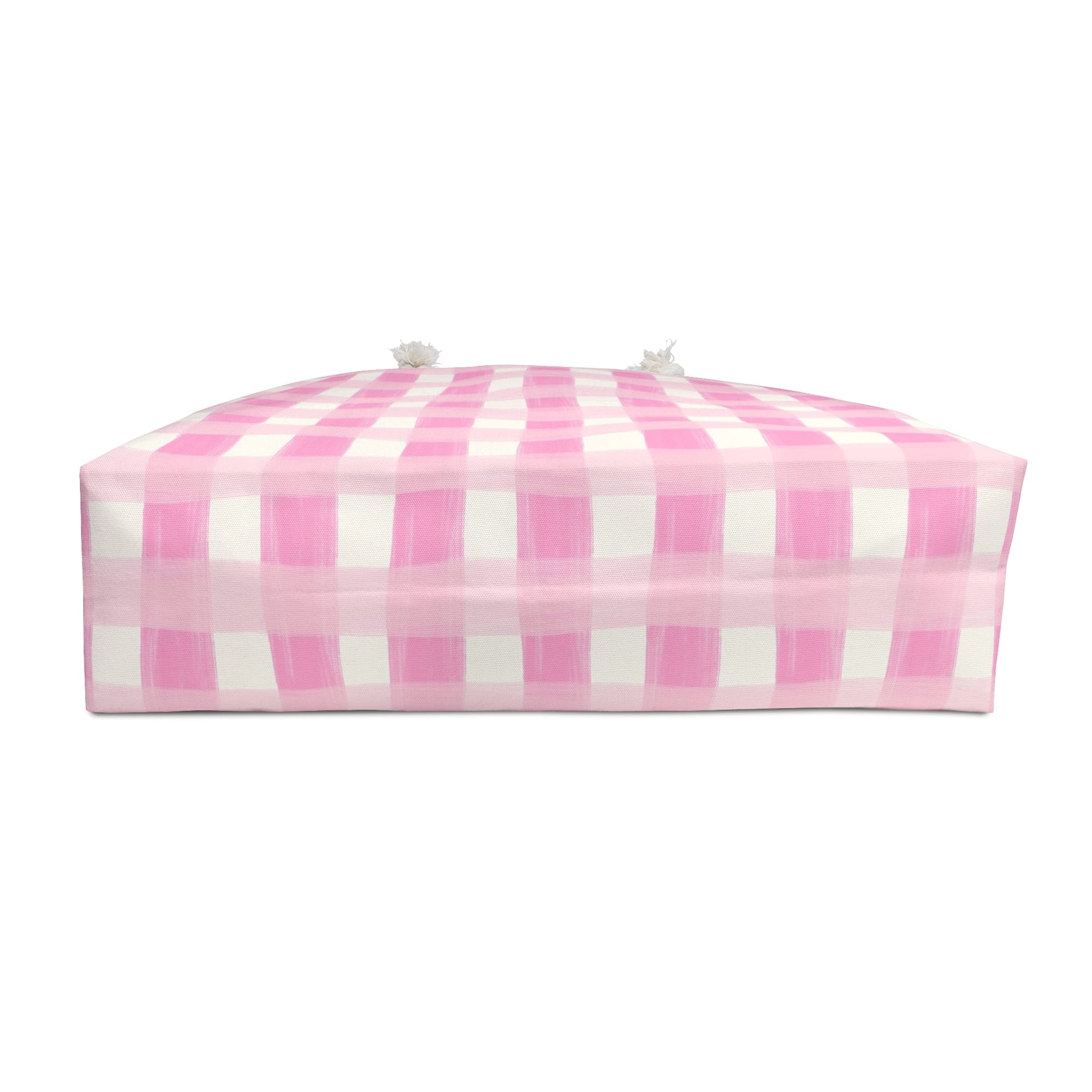 Dreamy Rose Gingham Weekender Bag