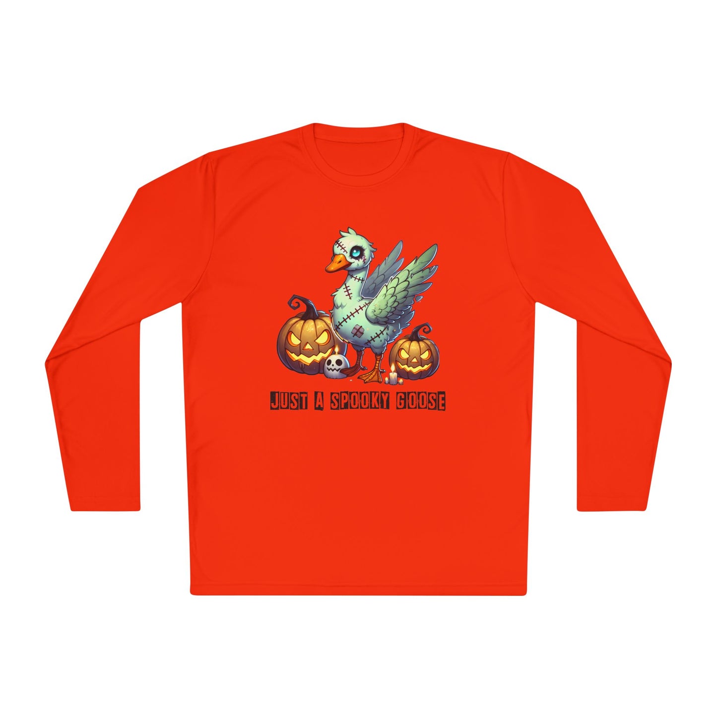 Just A Spooky Goose Adult Long Sleeve Tee