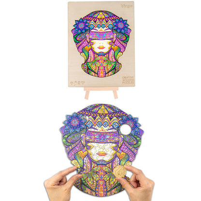 Tropical Harmony Fish Wooden Puzzle – Colorful Ocean Reef Artistic Puzzle