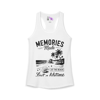 Memories Made at the Beach Last A Lifetime Women's Ideal Racerback Tank