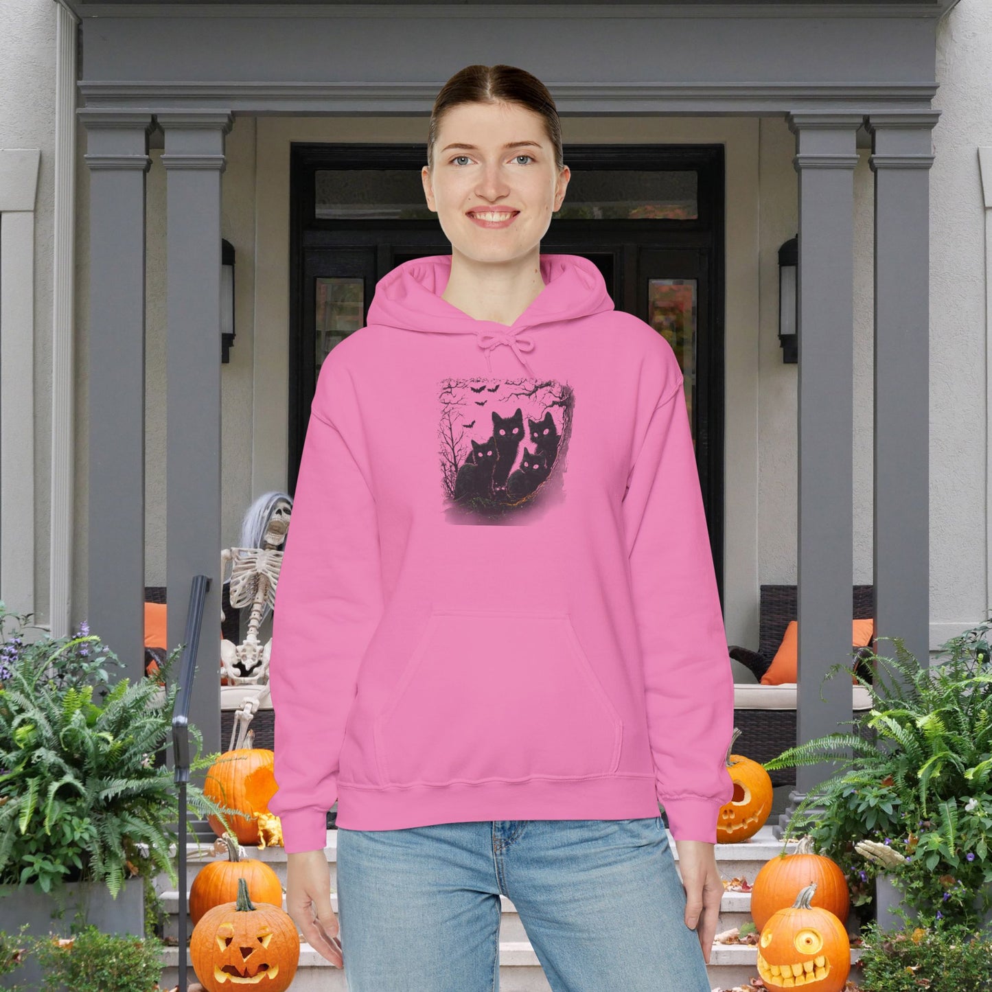 Black Cats Heavy Blend™ Hooded Sweatshirt