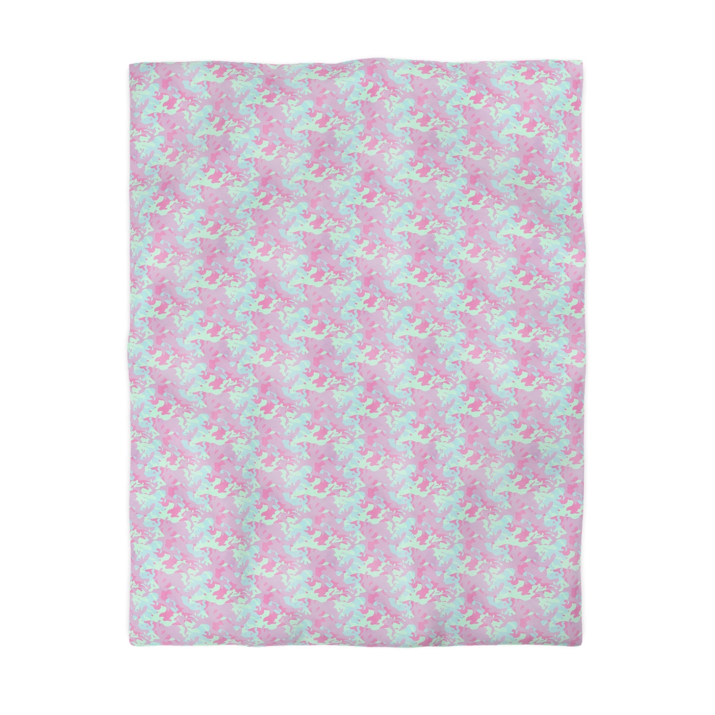 Berry Sorbet Camo Microfiber Duvet Cover
