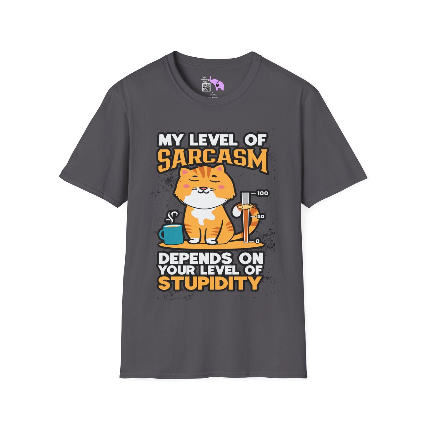 My Level of Sarcasm Adult T-shirt