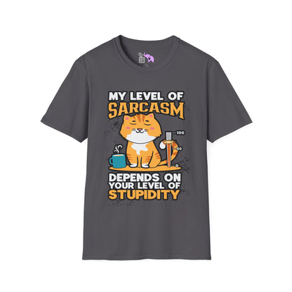 My Level of Sarcasm Adult T-shirt
