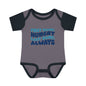 First Name: Hungry Last Name: Always Infant Baby Rib Bodysuit