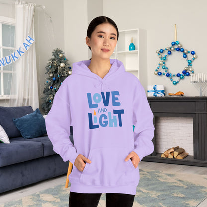 Hanukkah Love & Light 2 Adult Heavy Blend™ Hooded Sweatshirt