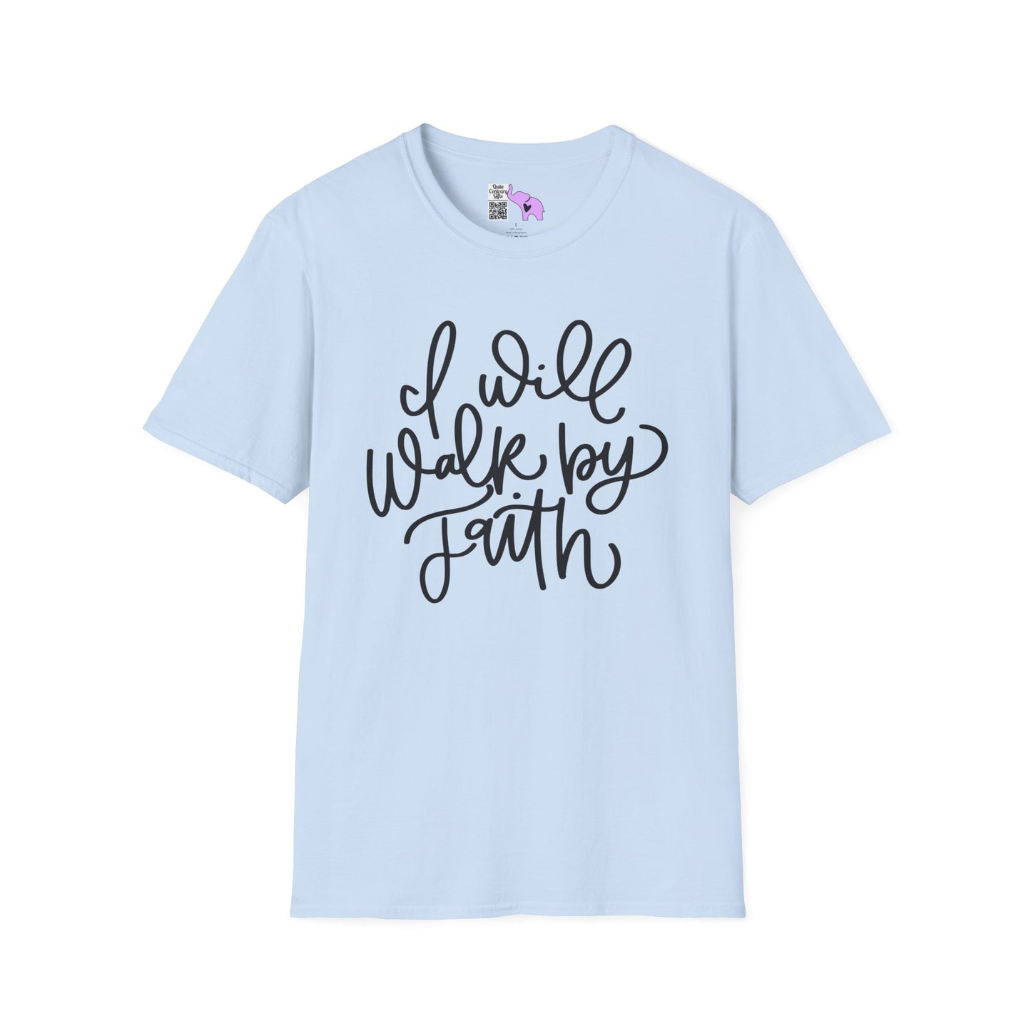 I Will Walk by Faith Adult T-shirt