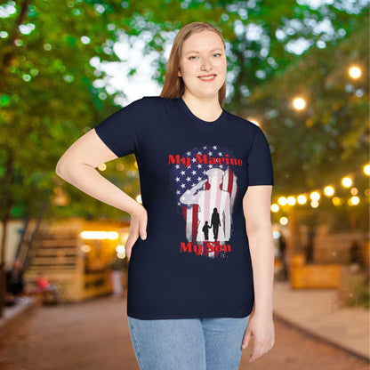 My Marine My Son (Mom) Adult T-shirt