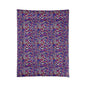 Warped Purple Checkered Comforter