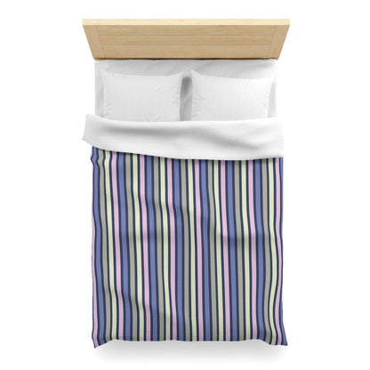Earthy Stripes Microfiber Duvet Cover