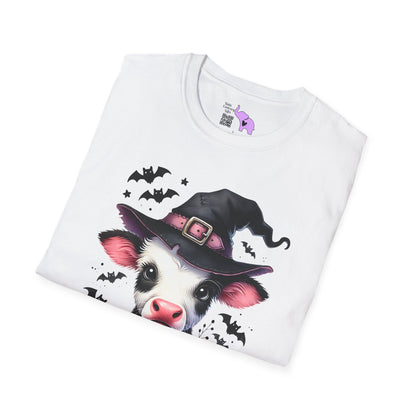 Moo...I Mean Boo Baby Cow Adult T-shirt