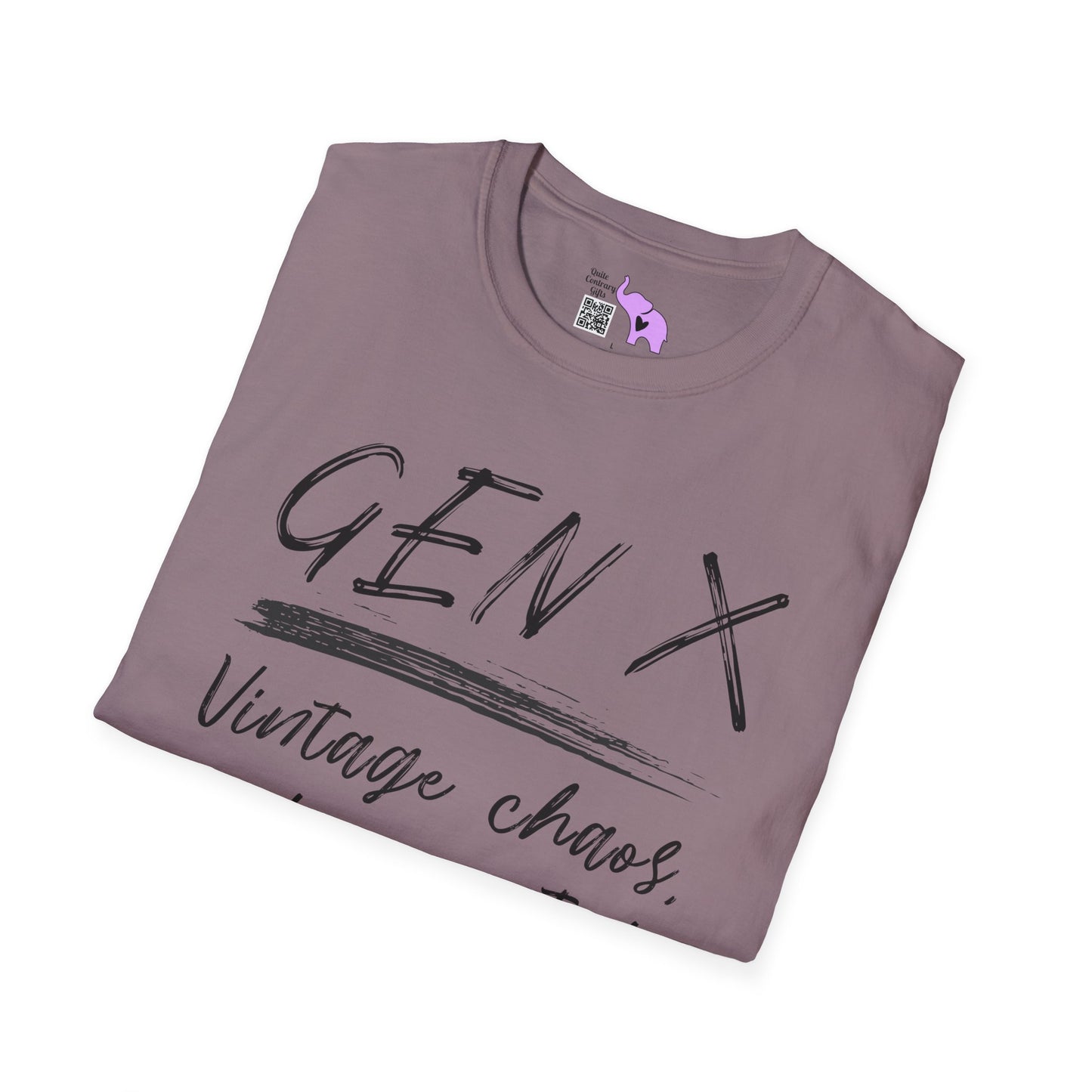 Gen X Vintage Chaos, Undocumented Adult T-shirt