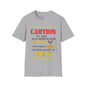 Caution My Son is a US Sailor I've Been Known to Brag (Mom) Unisex Softstyle T-Shirt