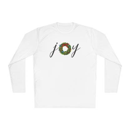 Joy w/Wreath Adult Long Sleeve Tee