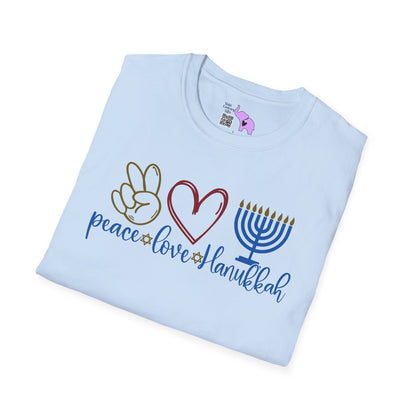Peace Love Hanukkah Adult T-shirt