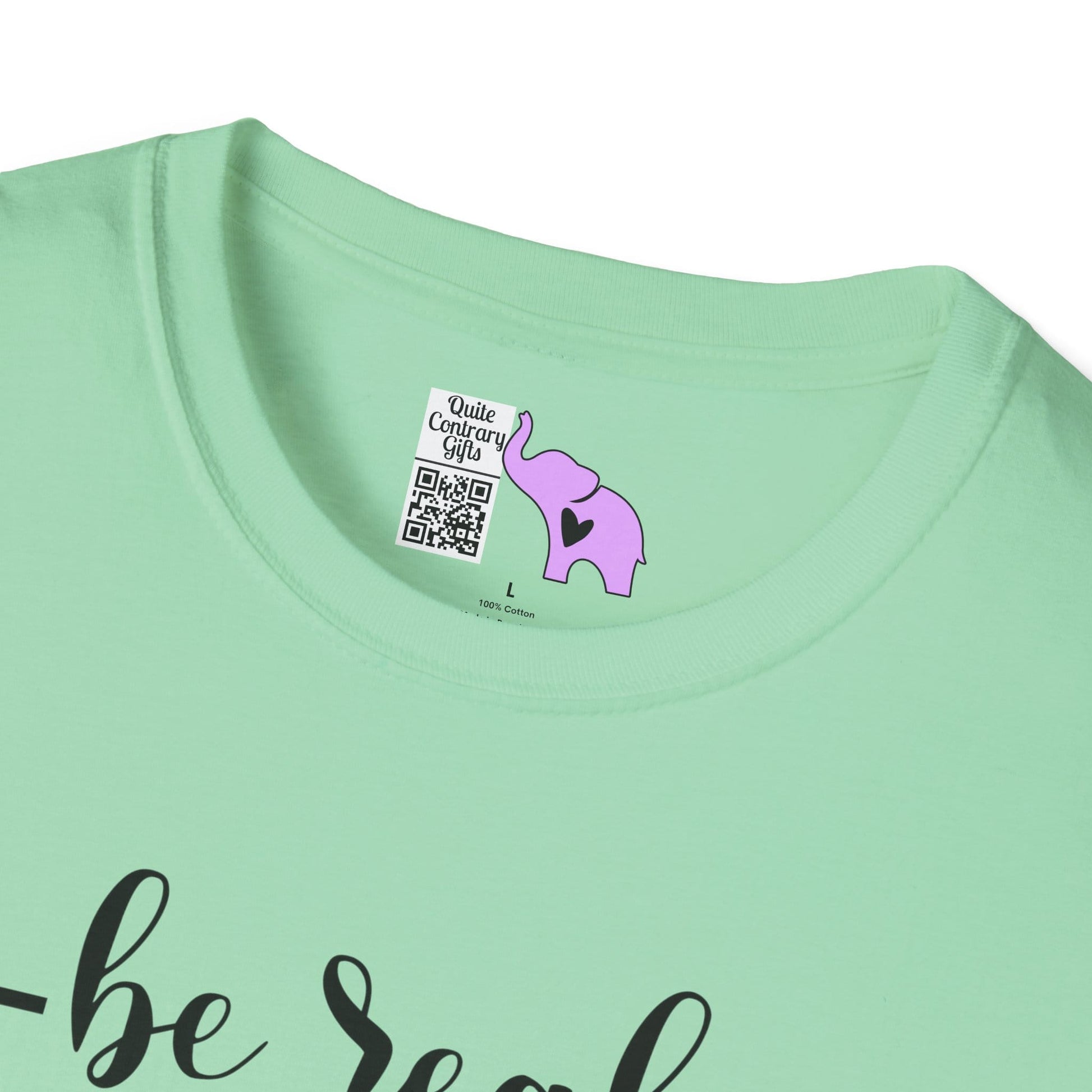 Be Real Not Perfect Adult T-shirt