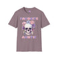 Favorite Auntie Skull Purple/Pink Adult T-shirt