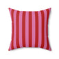 Be Mine Stripes Throw Pillow