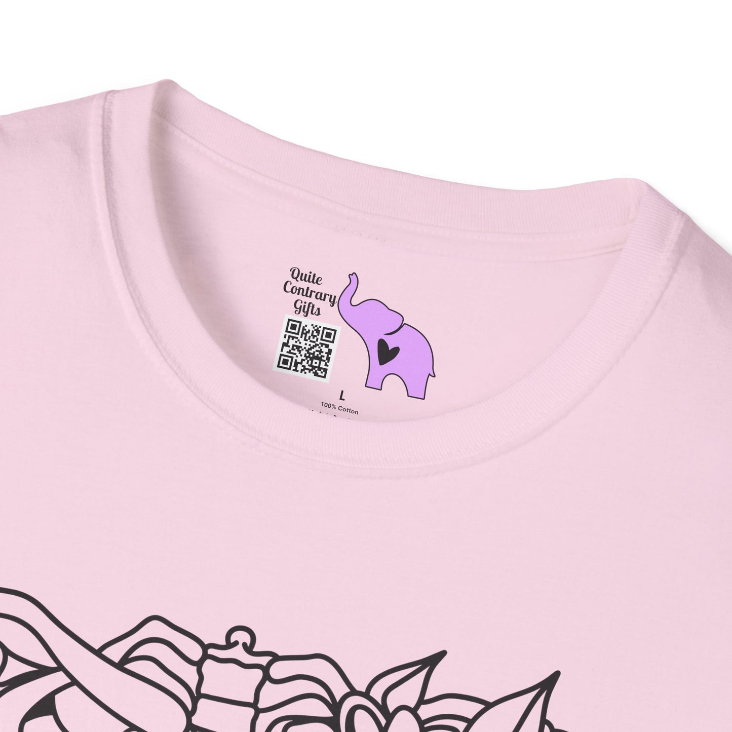 Floral Ribcage Adult Tshirt