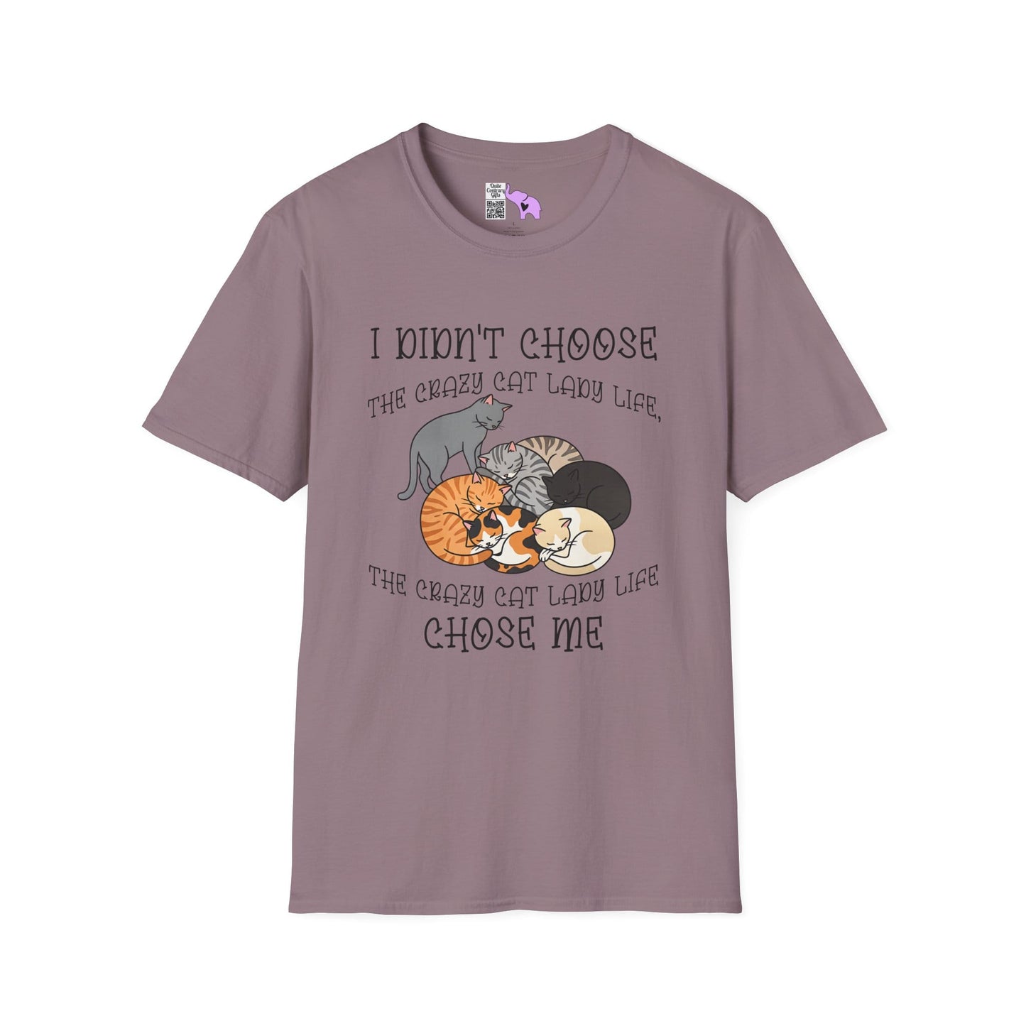I Didn't Choose The Crazy Cat Lady Life, It Chose Me Adult T-shirt