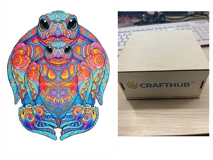Colorful Sea Turtle Wooden Jigsaw Puzzle Collection
