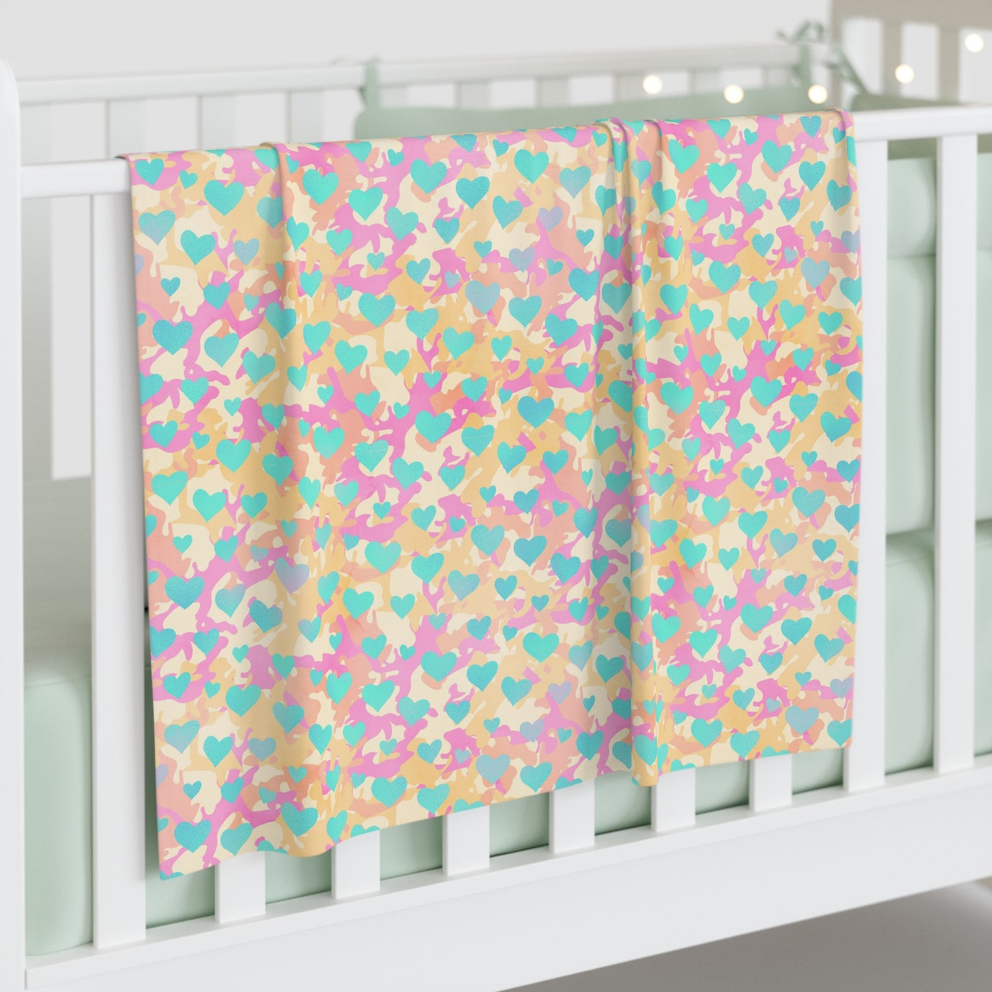 Sweetheart Camo Baby Swaddle Blanket