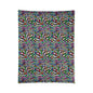 Warped Colorful Checkered Comforter