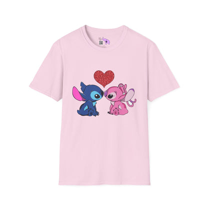 Stitch in Love 2 Adult T-shirt