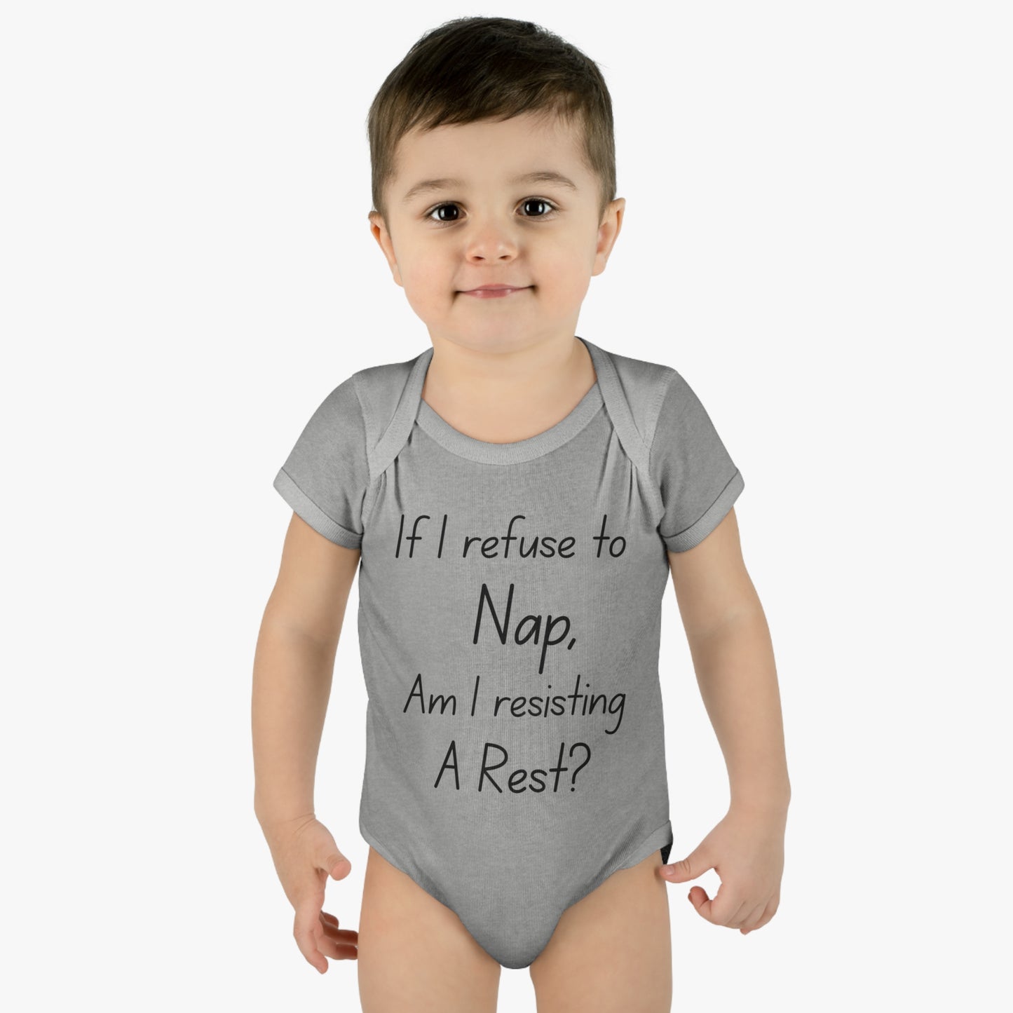 If I Refuse To Nap Am I Resisting A Rest? Infant Baby Rib Bodysuit