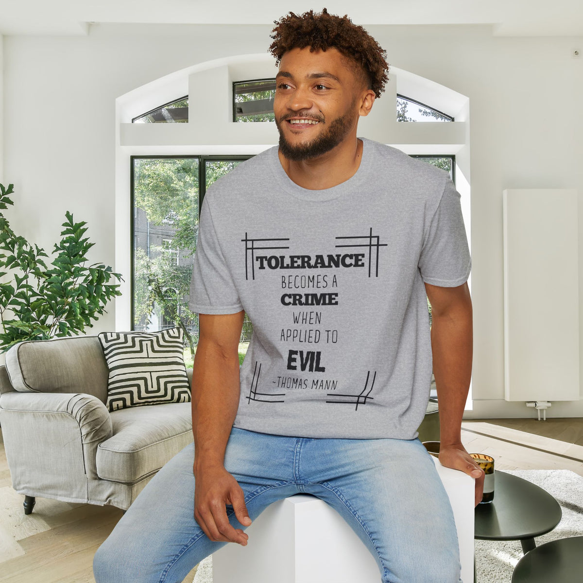 Tolerance Becomes A Crime When Applied to Evil Adult T-shirt