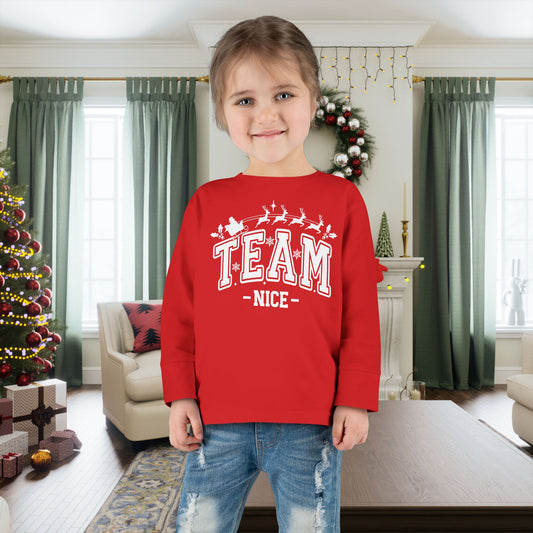 Team Nice Toddler Long Sleeve Tee
