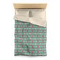 Teal/Pink Harlequin Microfiber Duvet Cover
