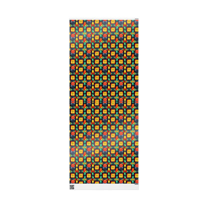 Candlelight Burst Kwanzaa Wrapping Paper