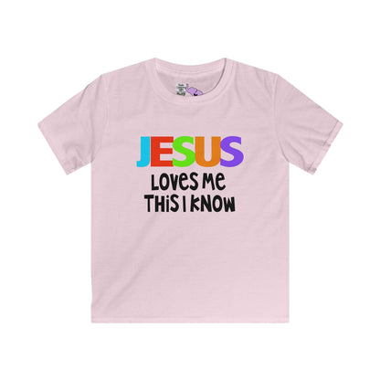 Jesus Loves Me This I Know Youth Softstyle Tee