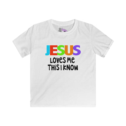 Jesus Loves Me This I Know Youth Softstyle Tee