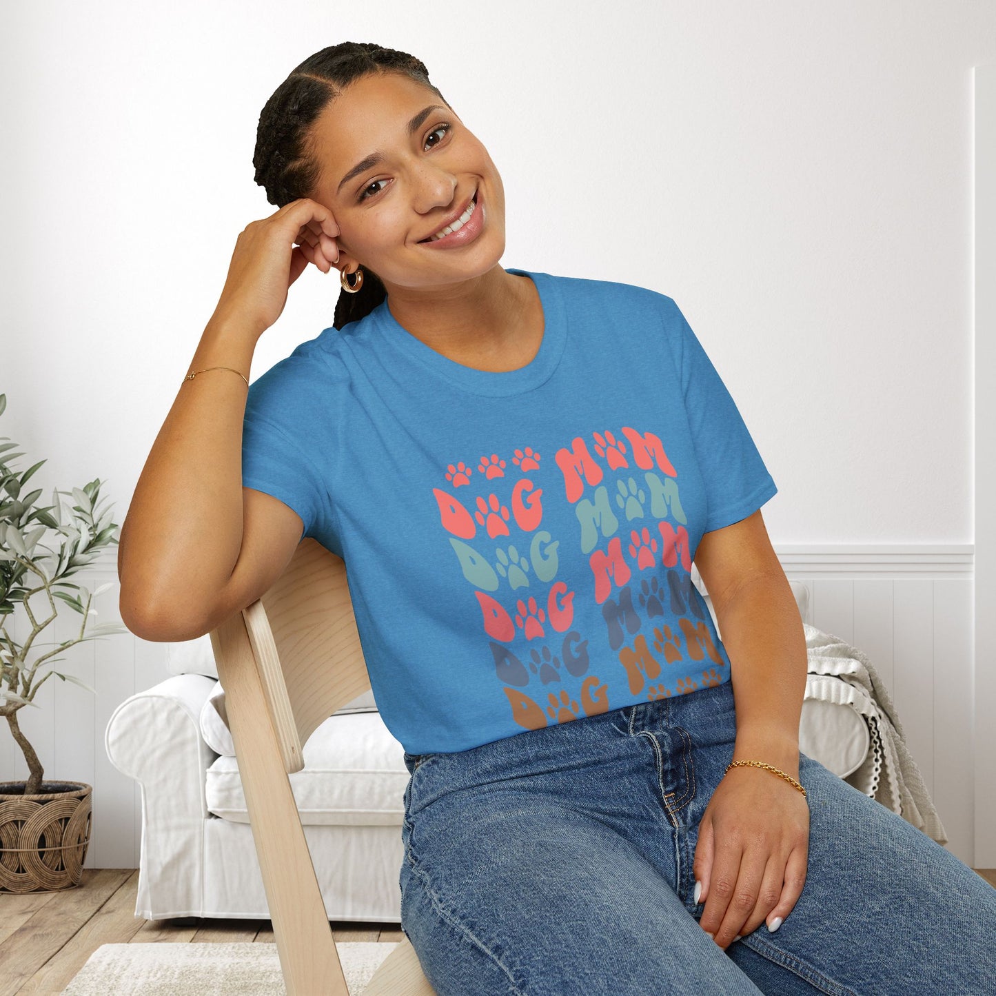 Dog Mom Adult T-shirt