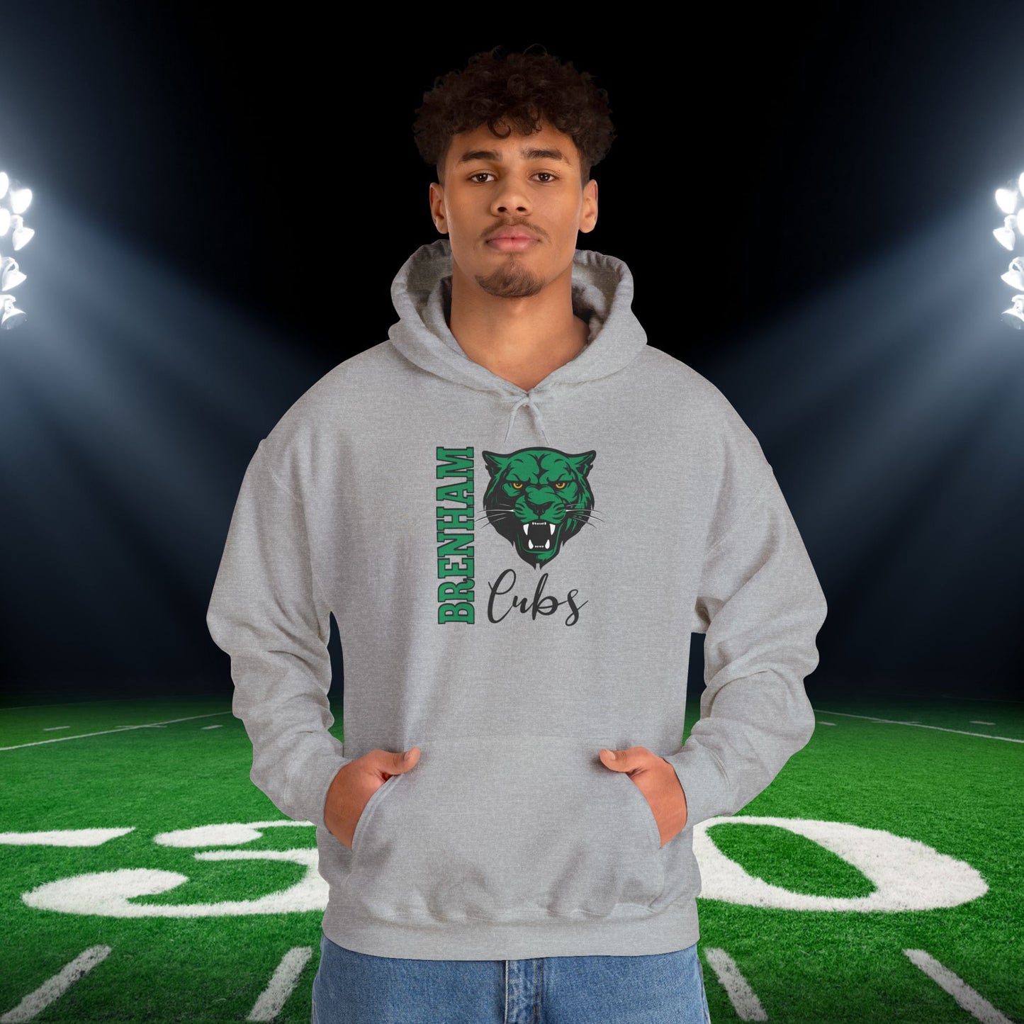 Brenham Vertical Fury Adult Heavy Blend™ Hooded Sweatshirt