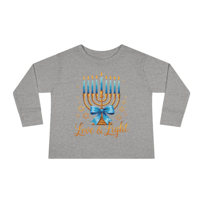 Love & Light Menorah Toddler Long Sleeve Tee