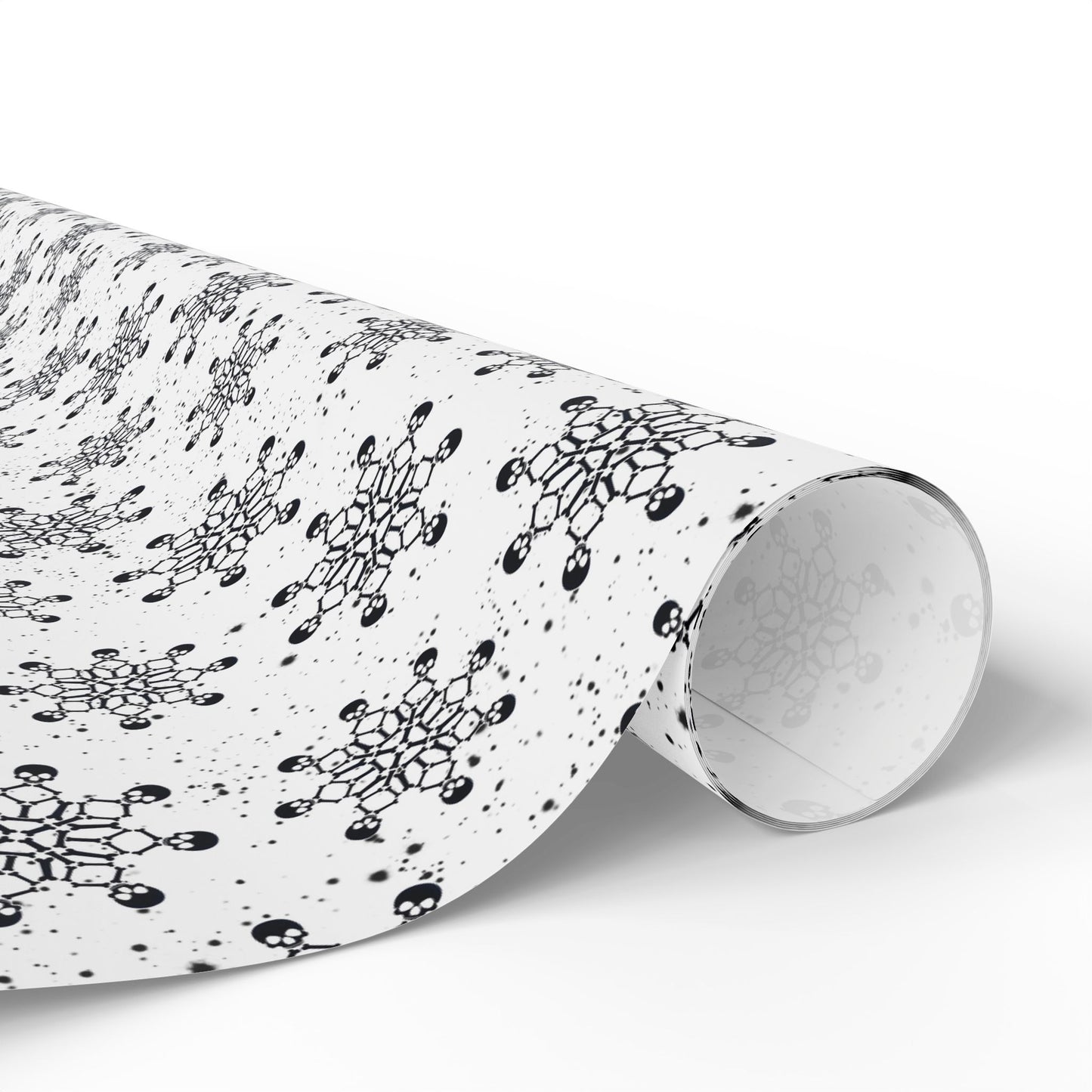 Skull Snowflakes Wrapping Paper