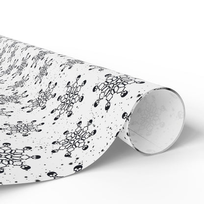 Skull Snowflakes Wrapping Paper