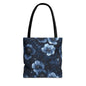 Midnight Blossoms Canvas Tote Bag